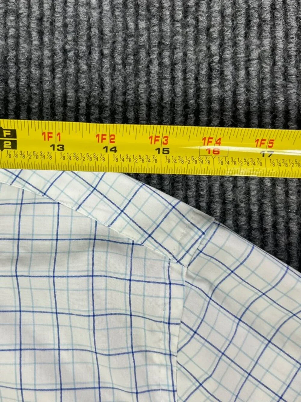 J Crew Ludlow Dress Shirt Mens 15.5 33 Blue Check Long Sleeve Classic Fit Preppy